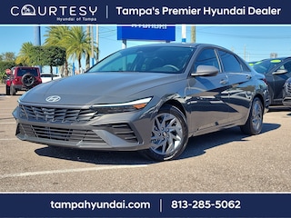 2025 Hyundai Elantra Hybrid Blue Sedan