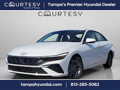 2026 Hyundai Elantra Hybrid Blue Sedan