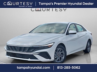 2025 Hyundai Elantra Hybrid Blue Sedan