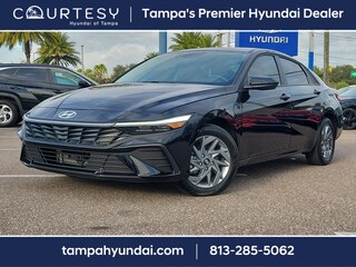 2025 Hyundai Elantra Hybrid Blue Sedan