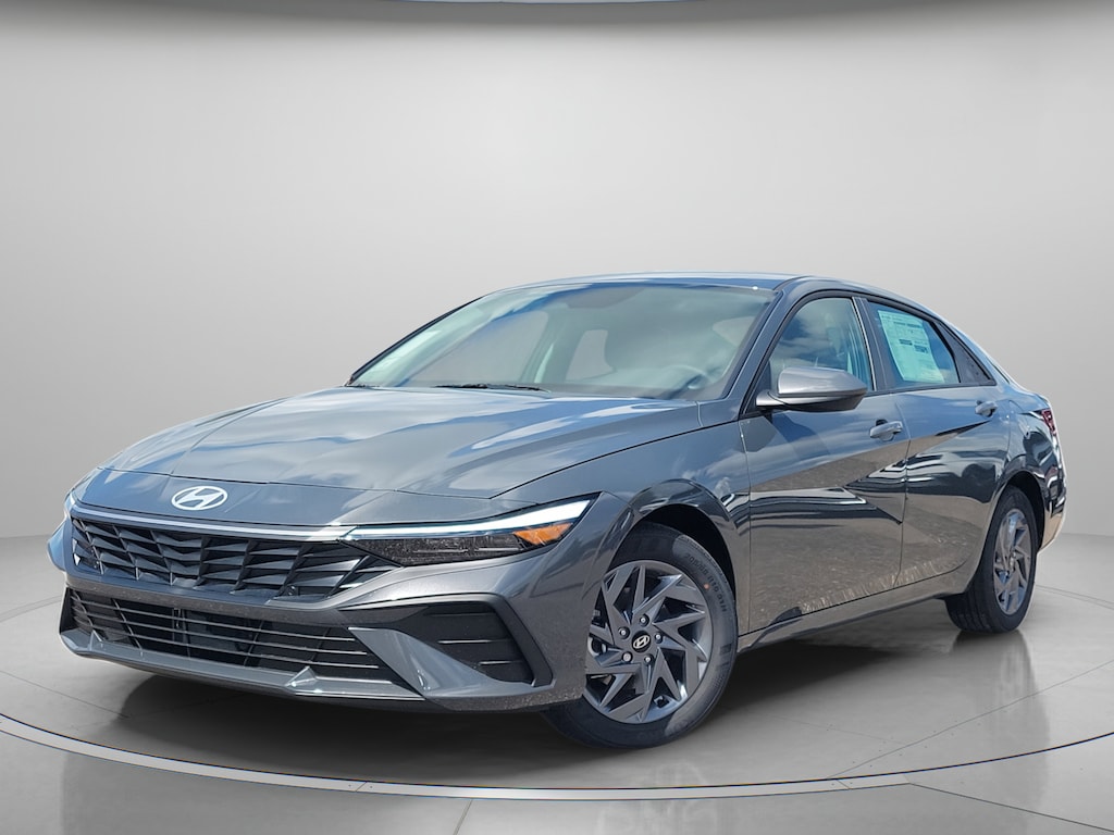 Certified 2025 Hyundai Elantra Hybrid Blue Sedan