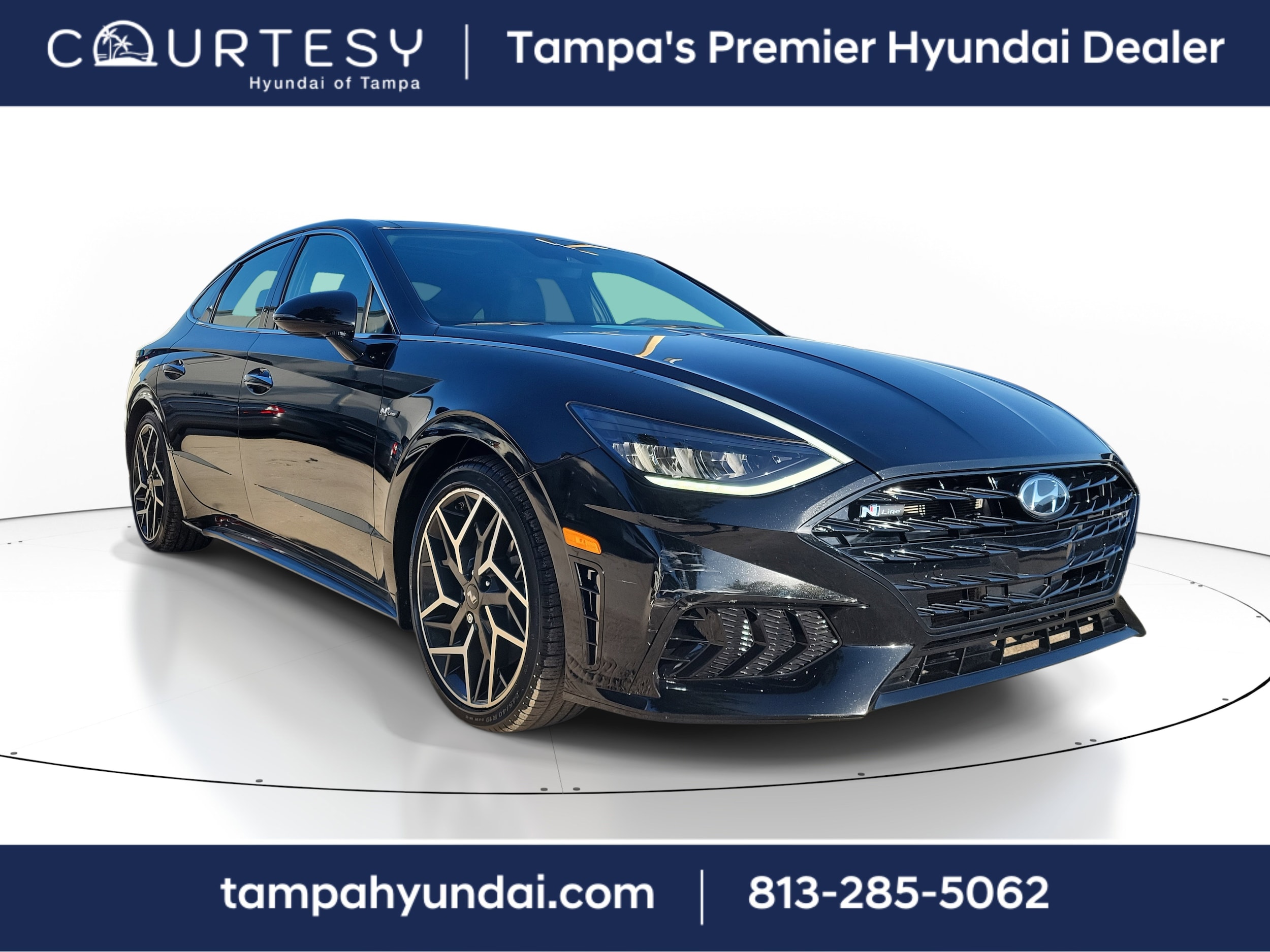 Certified 2022 Hyundai Sonata N Line with VIN KMHL14JC2NA239007 for sale in Tampa, FL