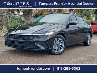 2025 Hyundai Elantra Hybrid Blue Sedan