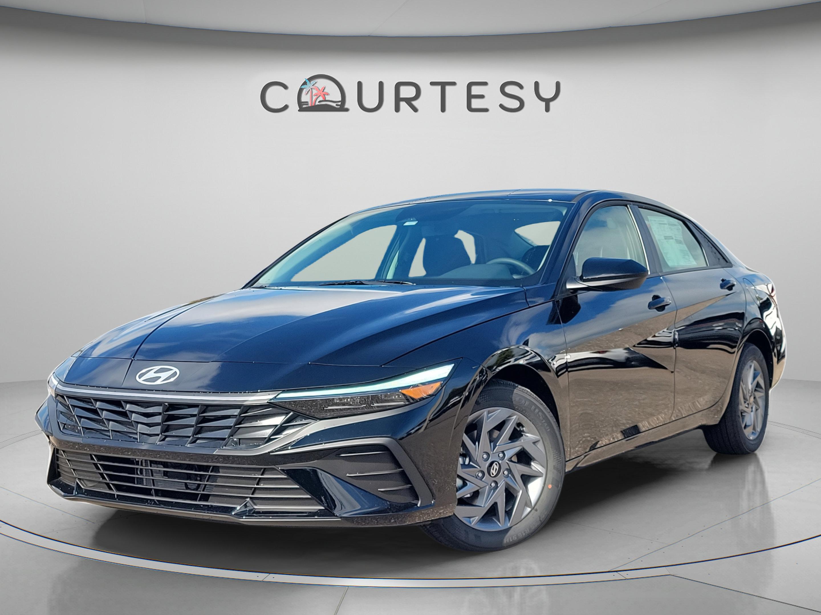 2026 Hyundai Elantra Hybrid Blue Sedan