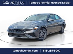 2025 Hyundai Elantra Hybrid Blue Sedan