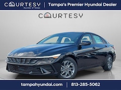 2026 Hyundai Elantra Hybrid Blue Sedan