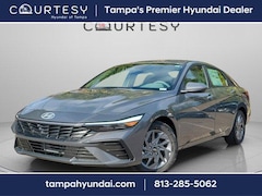 2026 Hyundai Elantra Hybrid Blue Sedan