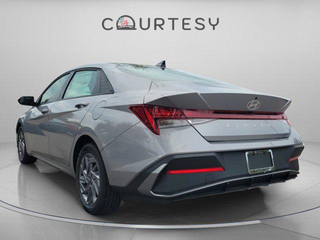 New 2025 Hyundai Elantra Hybrid Blue Sedan