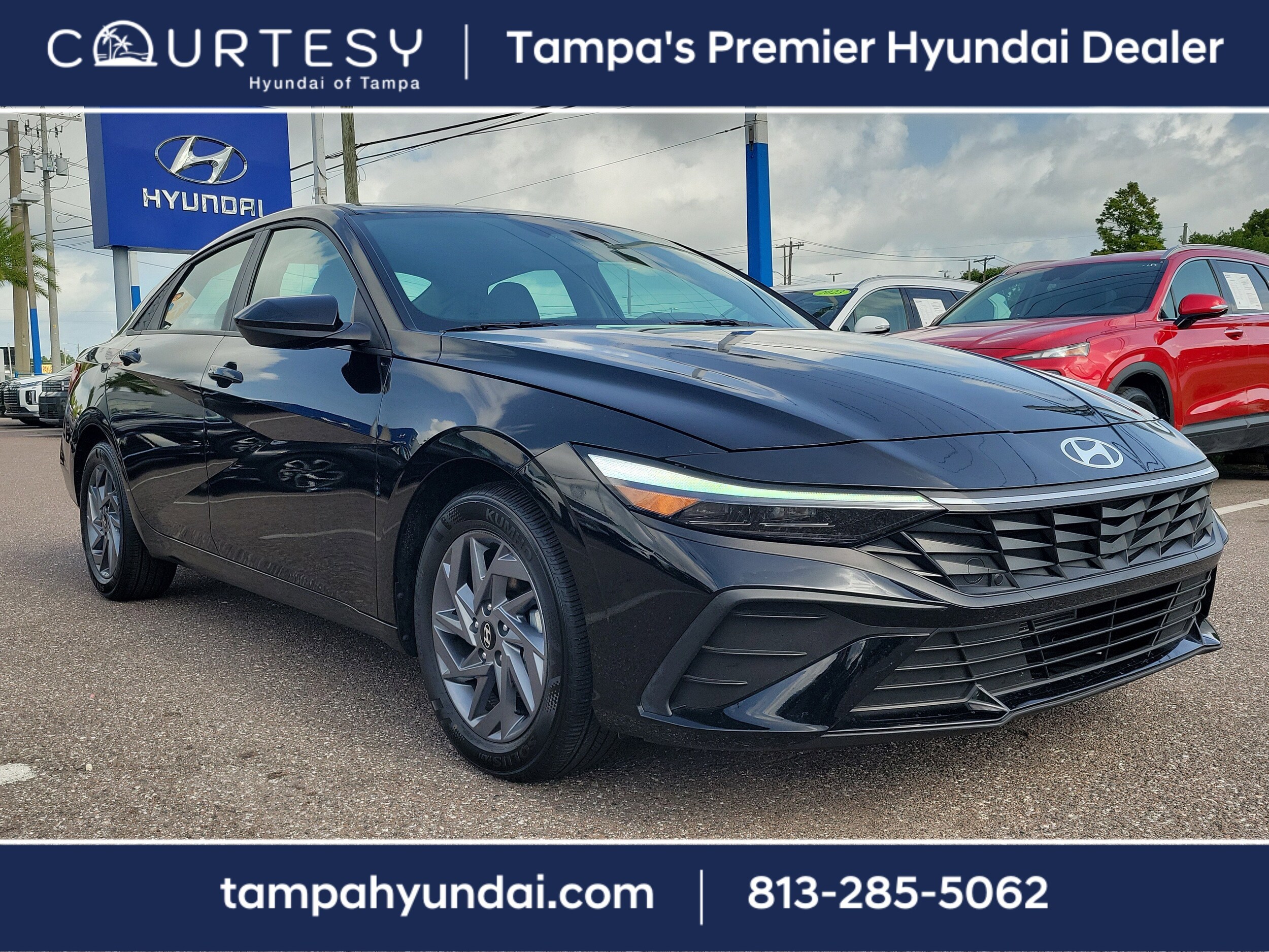 Certified 2024 Hyundai Elantra SEL with VIN KMHLM4DG2RU735161 for sale in Tampa, FL