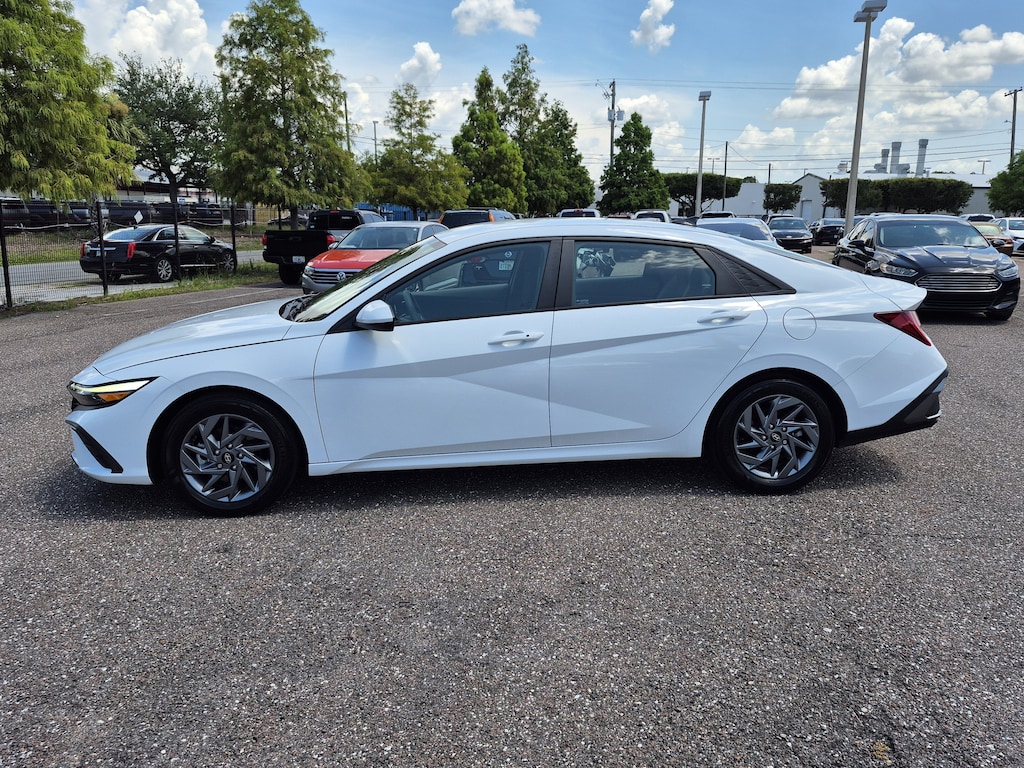 Certified 2024 Hyundai Elantra Hybrid Blue Sedan