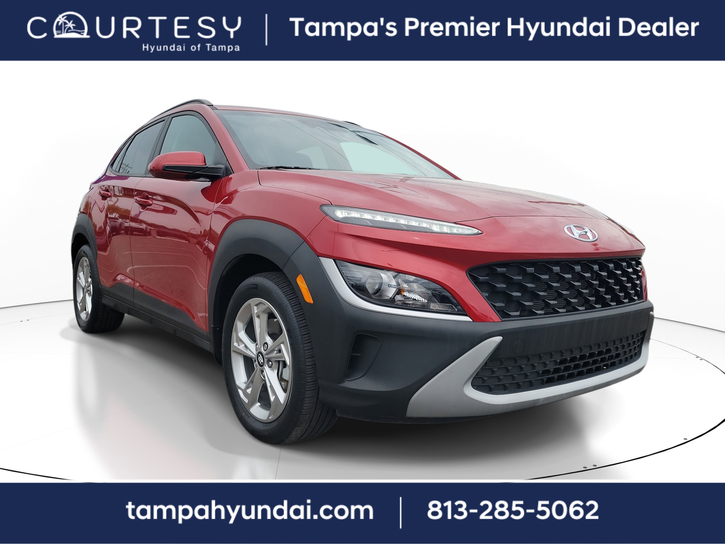 Certified 2022 Hyundai Kona SEL with VIN KM8K3CABXNU907433 for sale in Tampa, FL