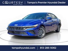 2025 Hyundai Elantra Hybrid Blue Sedan
