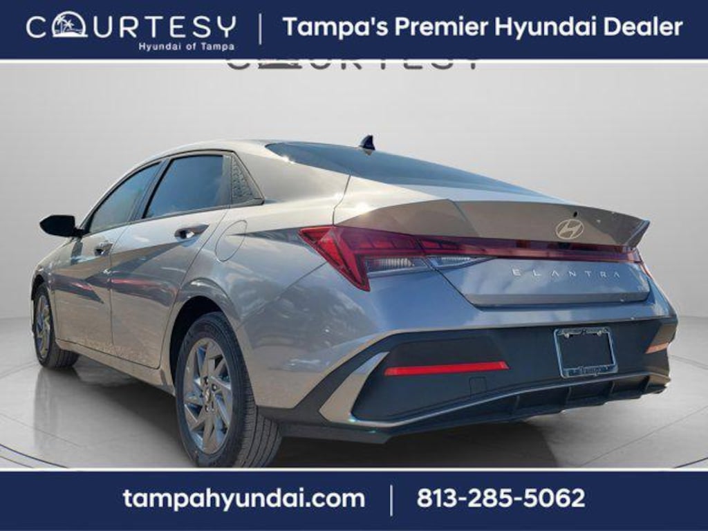 New 2026 Hyundai Elantra Hybrid Blue Sedan