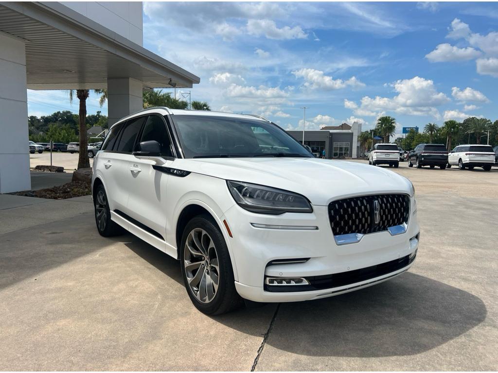 Certified 2021 Lincoln Aviator Grand Touring with VIN 5LMYJ8XY7MNL02445 for sale in Lafayette, LA