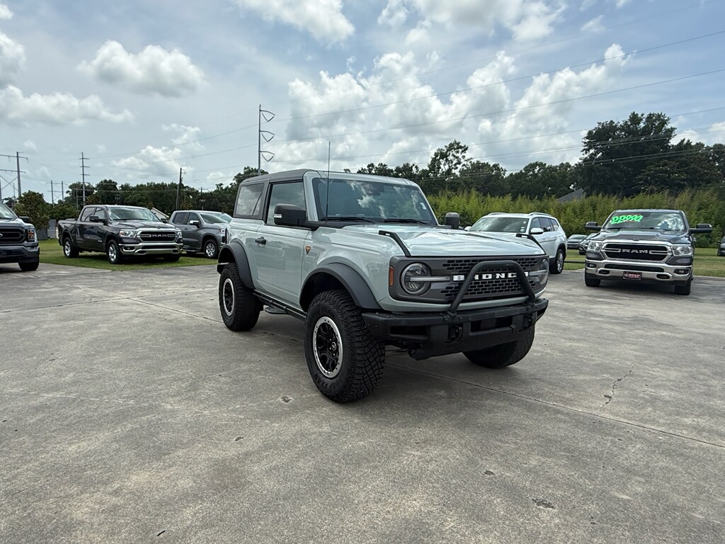 Used 2022 Ford Bronco 2-Door Badlands with VIN 1FMDE5CPXNLB49641 for sale in Lafayette, LA
