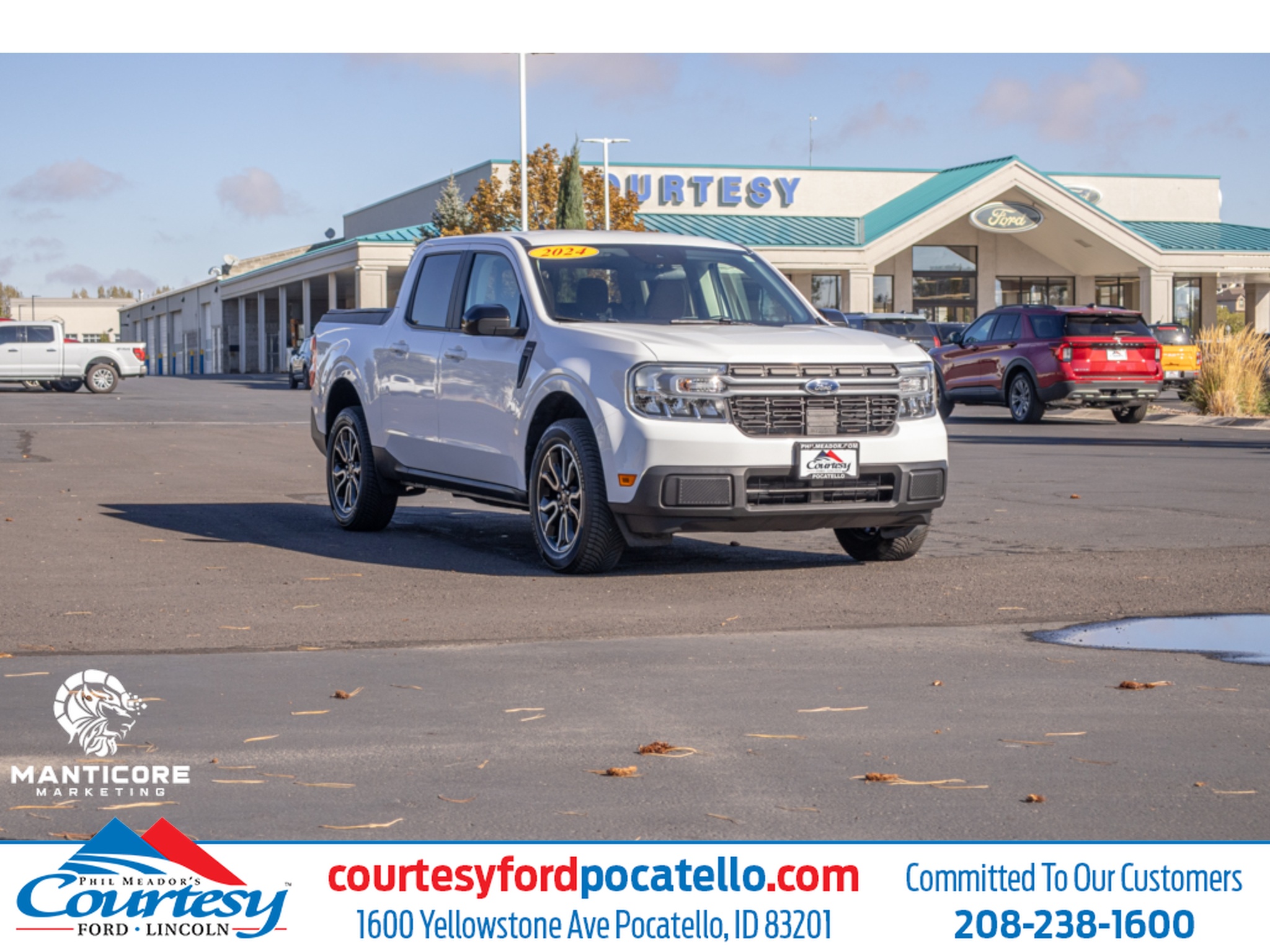 Featured used 2024 Ford Maverick Lariat Cab; Super Crew 3FTTW8M37RRA74768 for sale in Pocatello, ID
