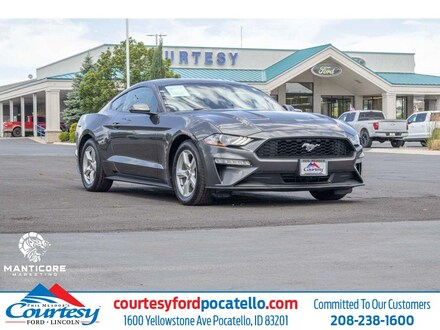 Featured used 2019 Ford Mustang Ecoboost Coupe Coupe 1FA6P8TH1K5148093 for sale in Pocatello, ID