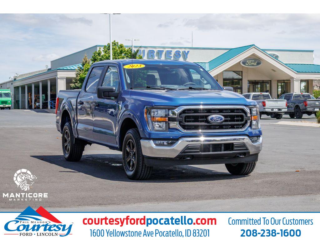 Featured used 2023 Ford F-150 XLT 3.5L Ecoboost Cab; Super Crew 1FTFW1E87PKE51762 for sale in Pocatello, ID