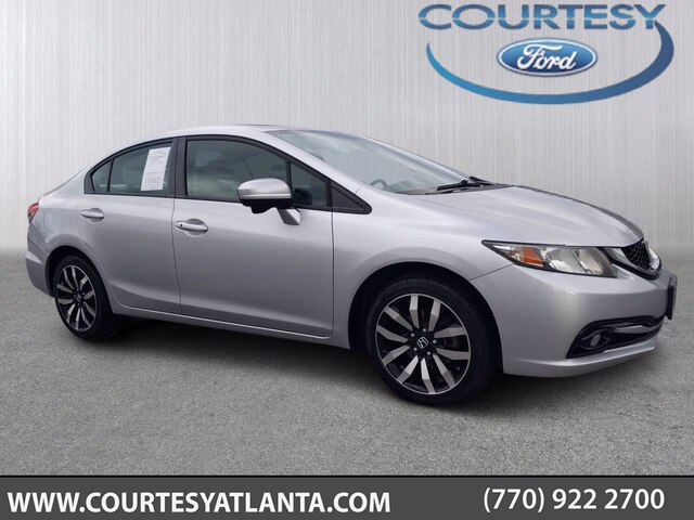 Used 2014 Honda Civic EX-L with VIN 19XFB2F96EE015798 for sale in Conyers, GA