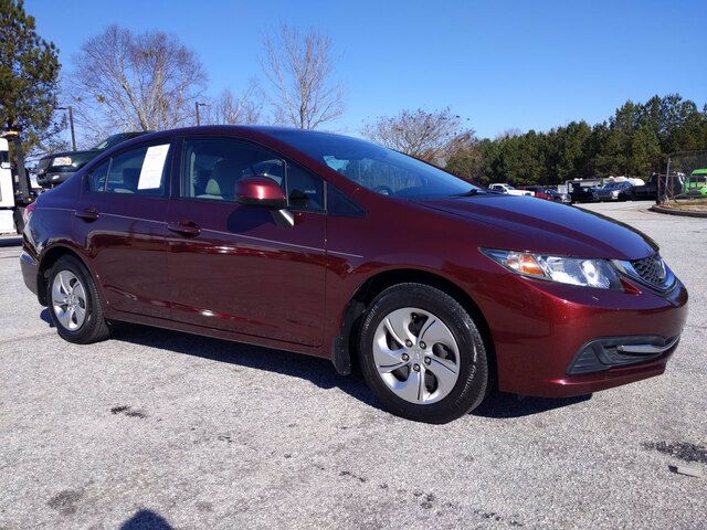 Used 2013 Honda Civic LX with VIN 19XFB2F55DE010569 for sale in Conyers, GA