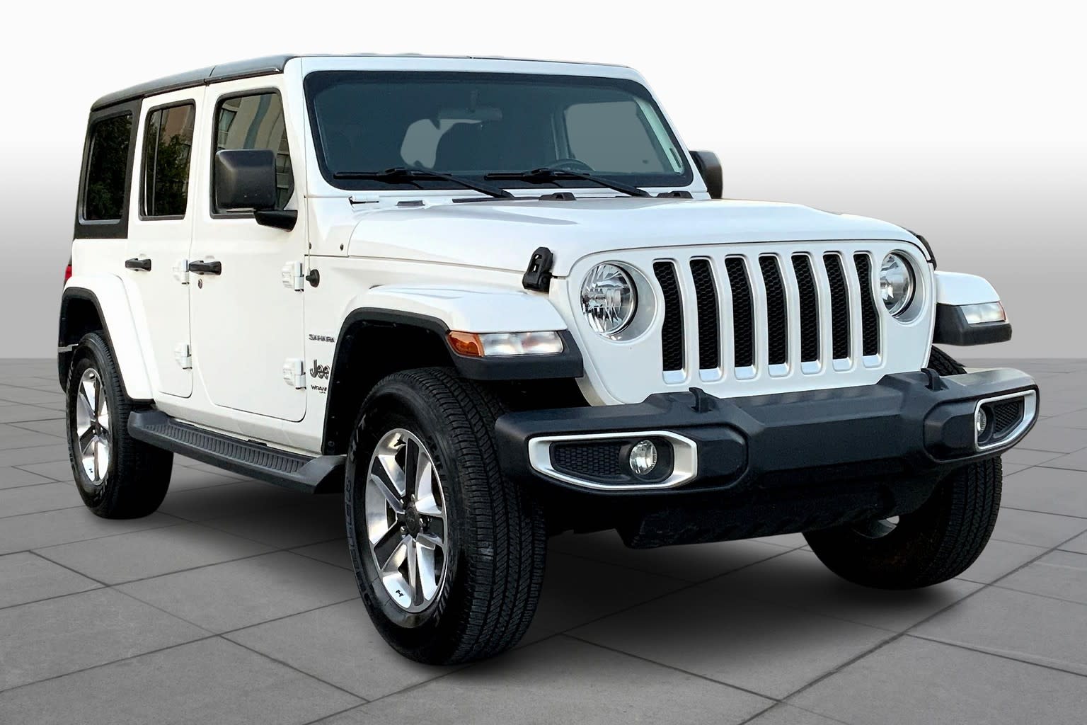 Used 2020 Jeep Wrangler Unlimited Sahara with VIN 1C4HJXEN4LW214391 for sale in Houston, TX