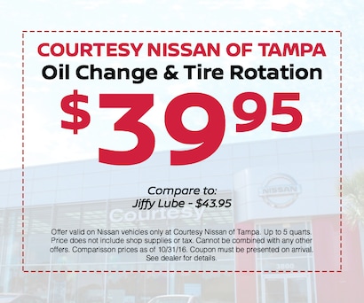 $14.95 Oil Change & More | Nissan Service Offers Tampa
