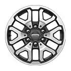 2023 Ford F-150 17-in. ultra bright machined aluminum wheels with Dark Carbonized Gray-painted pockets