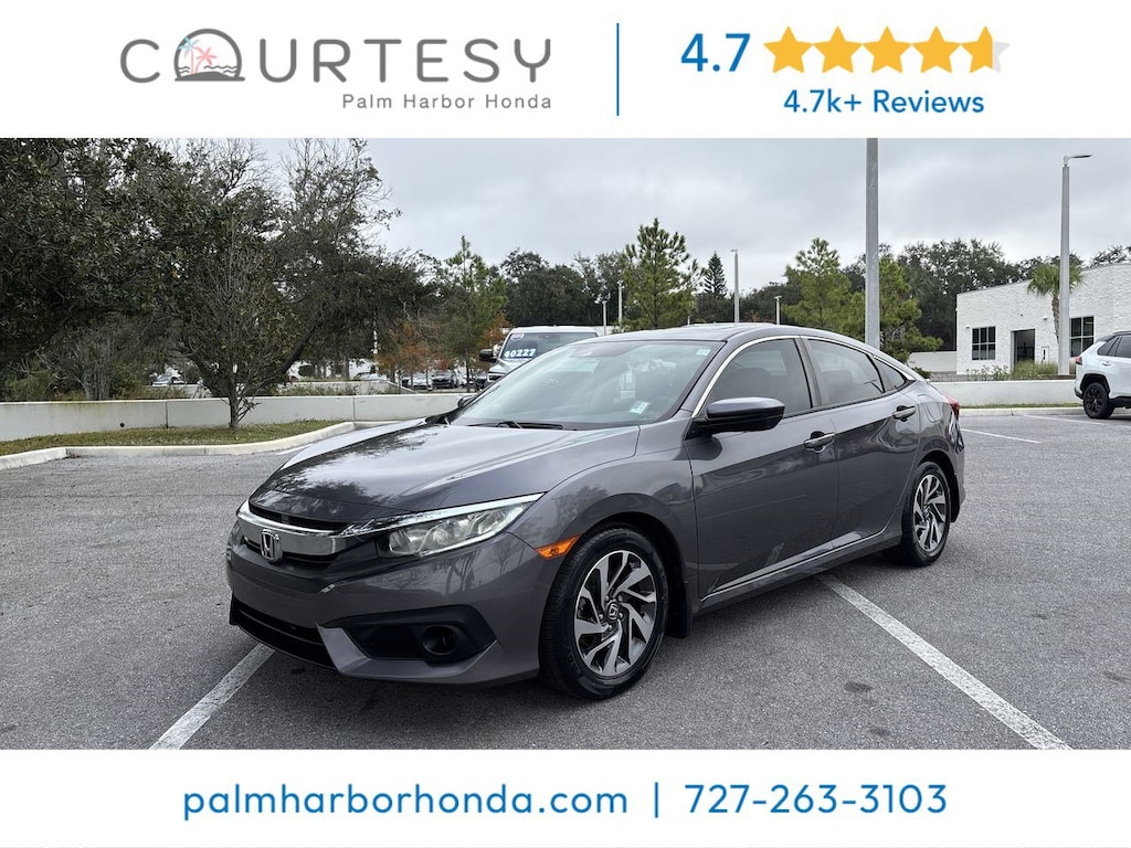 Certified 2018 Honda Civic EX w/Honda Sensing Sedan