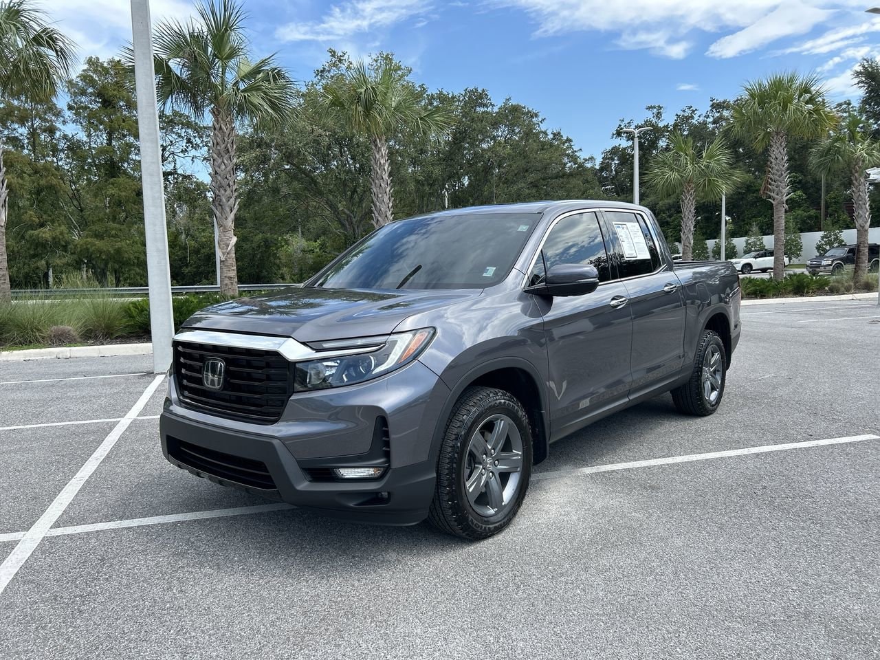 Certified 2021 Honda Ridgeline RTL-E with VIN 5FPYK3F77MB026404 for sale in Palm Harbor, FL