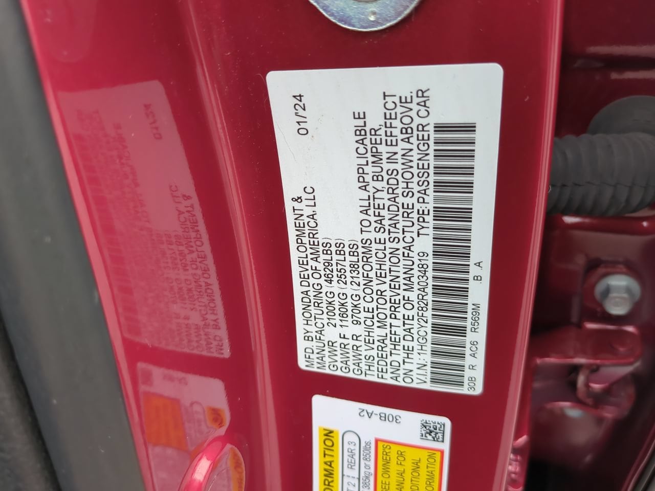 2024 Honda Accord Hybrid Touring - Photo 24