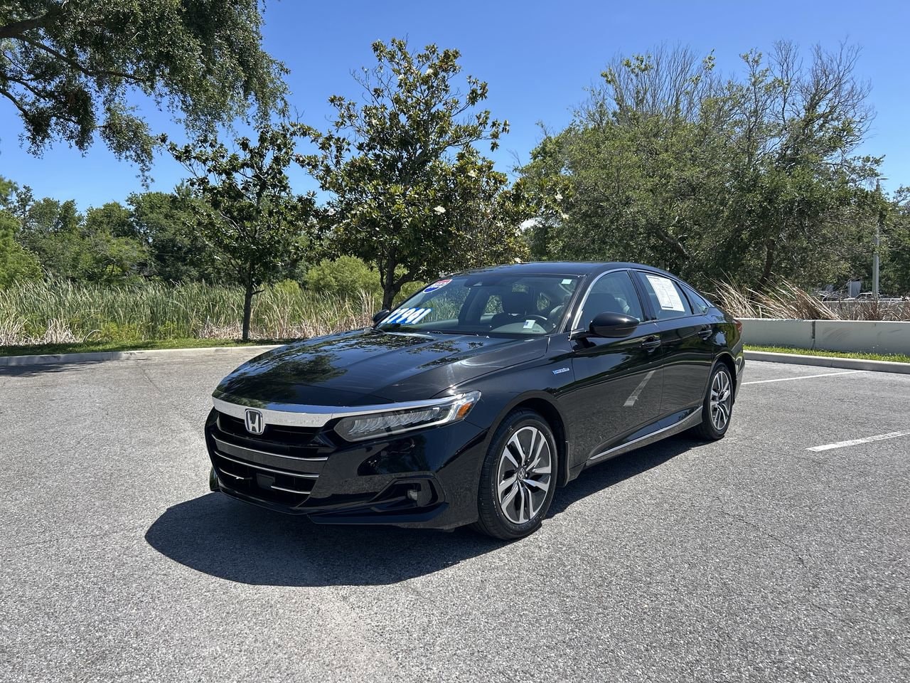 Certified 2022 Honda Accord Hybrid EX-L with VIN 1HGCV3F50NA020061 for sale in Palm Harbor, FL