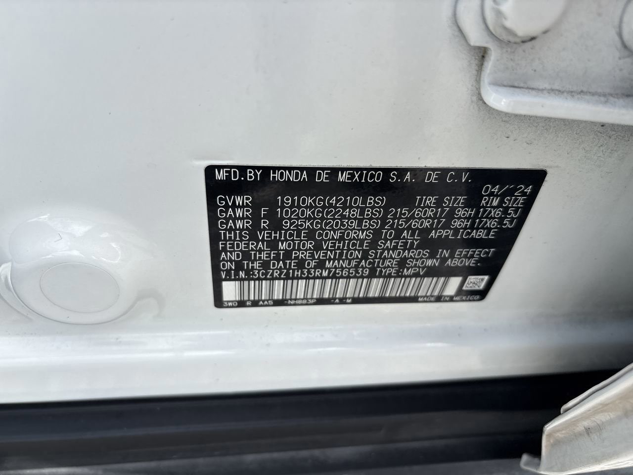 2024 Honda HR-V LX - Photo 22