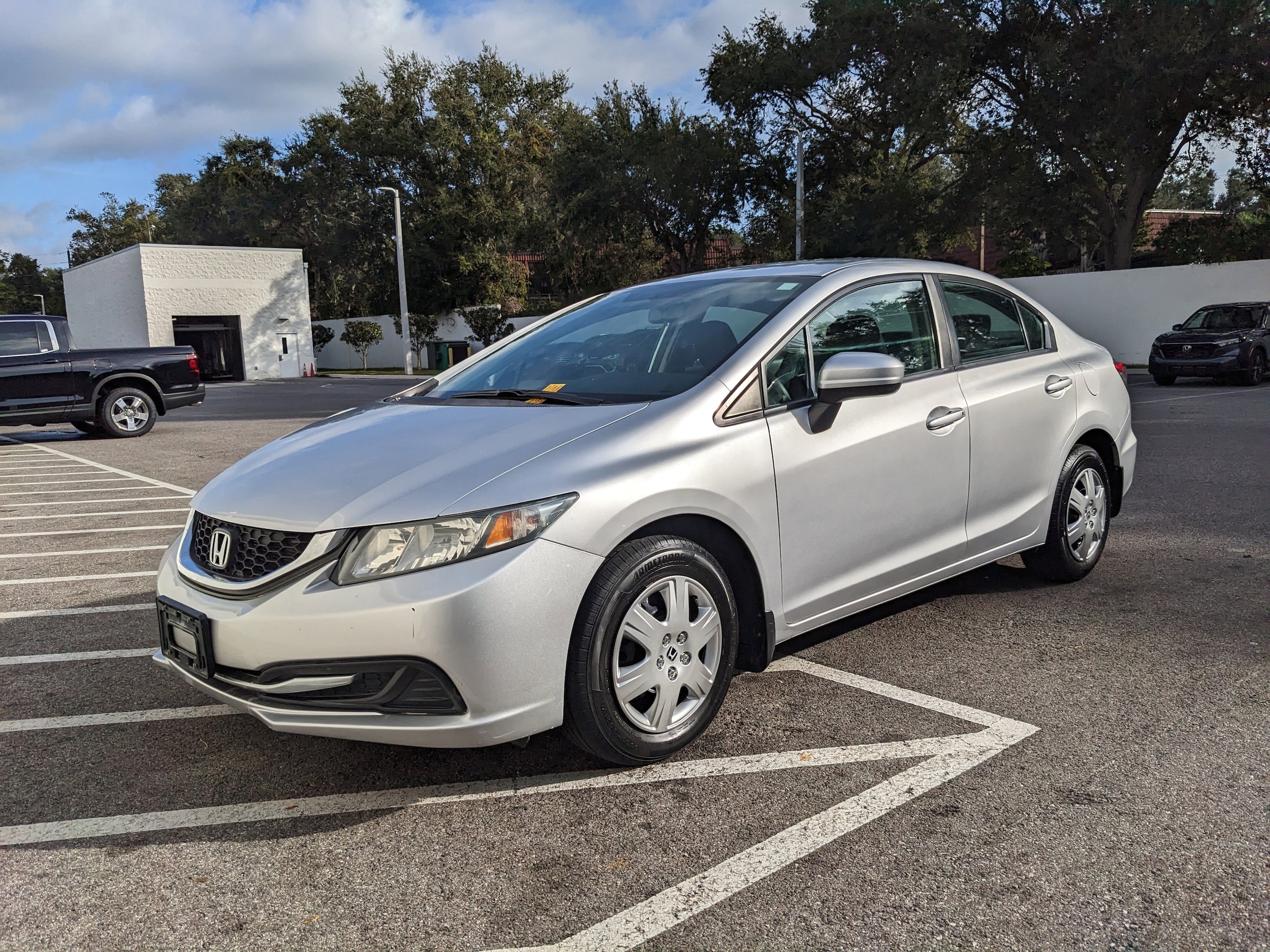 Used 2014 Honda Civic LX with VIN 19XFB2F53EE083344 for sale in Palm Harbor, FL
