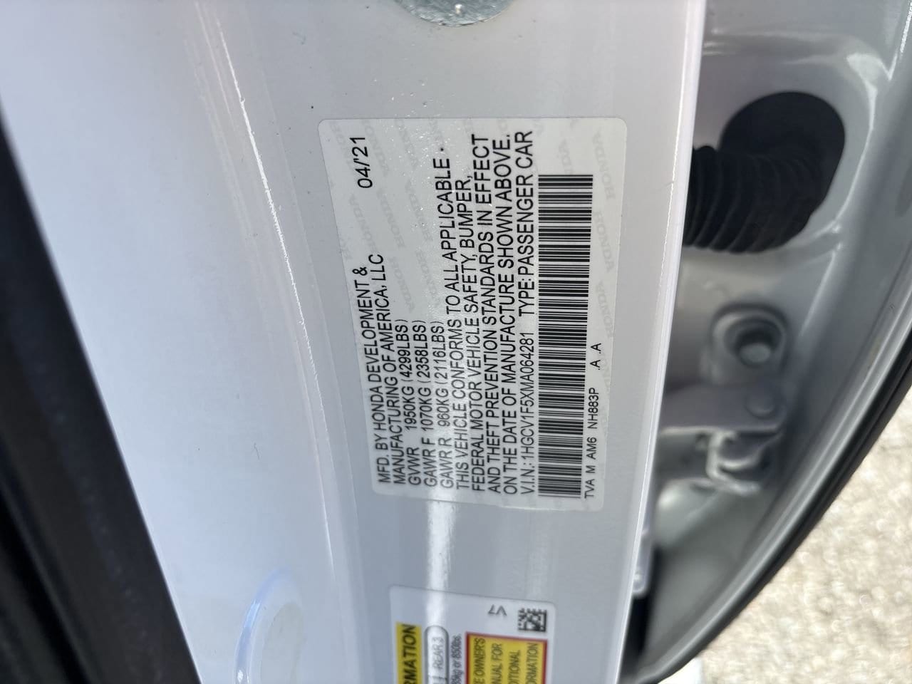 2021 Honda Accord EX-L - Photo 23