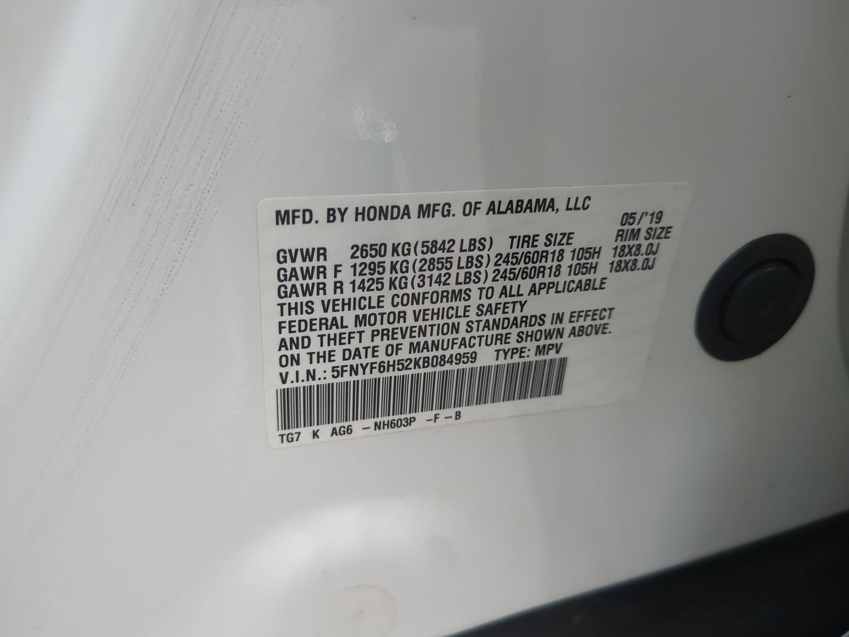 2019 Honda Pilot EX-L - Photo 23
