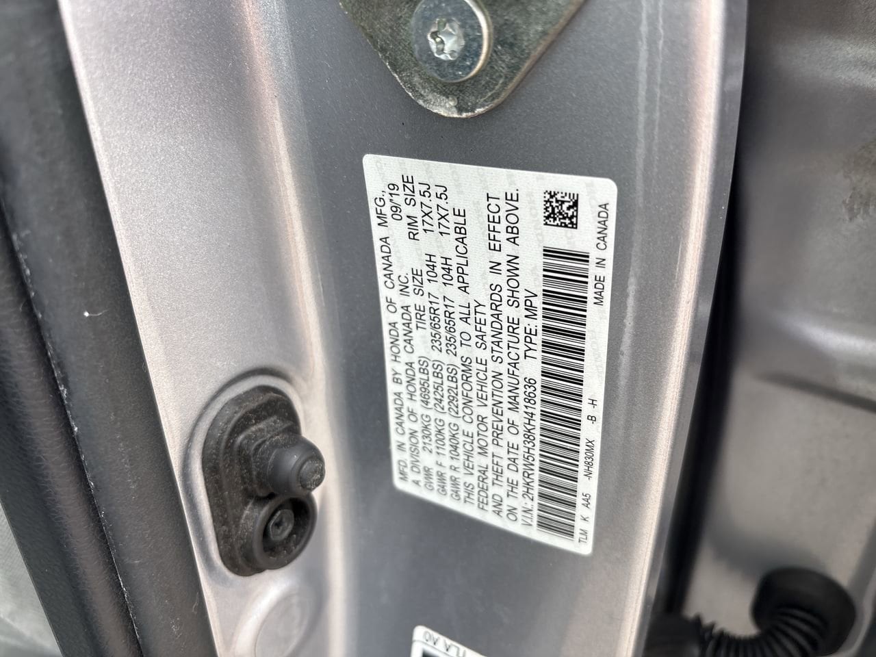 2019 Honda CR-V LX - Photo 23