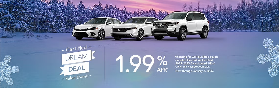 certified honda dream deal
