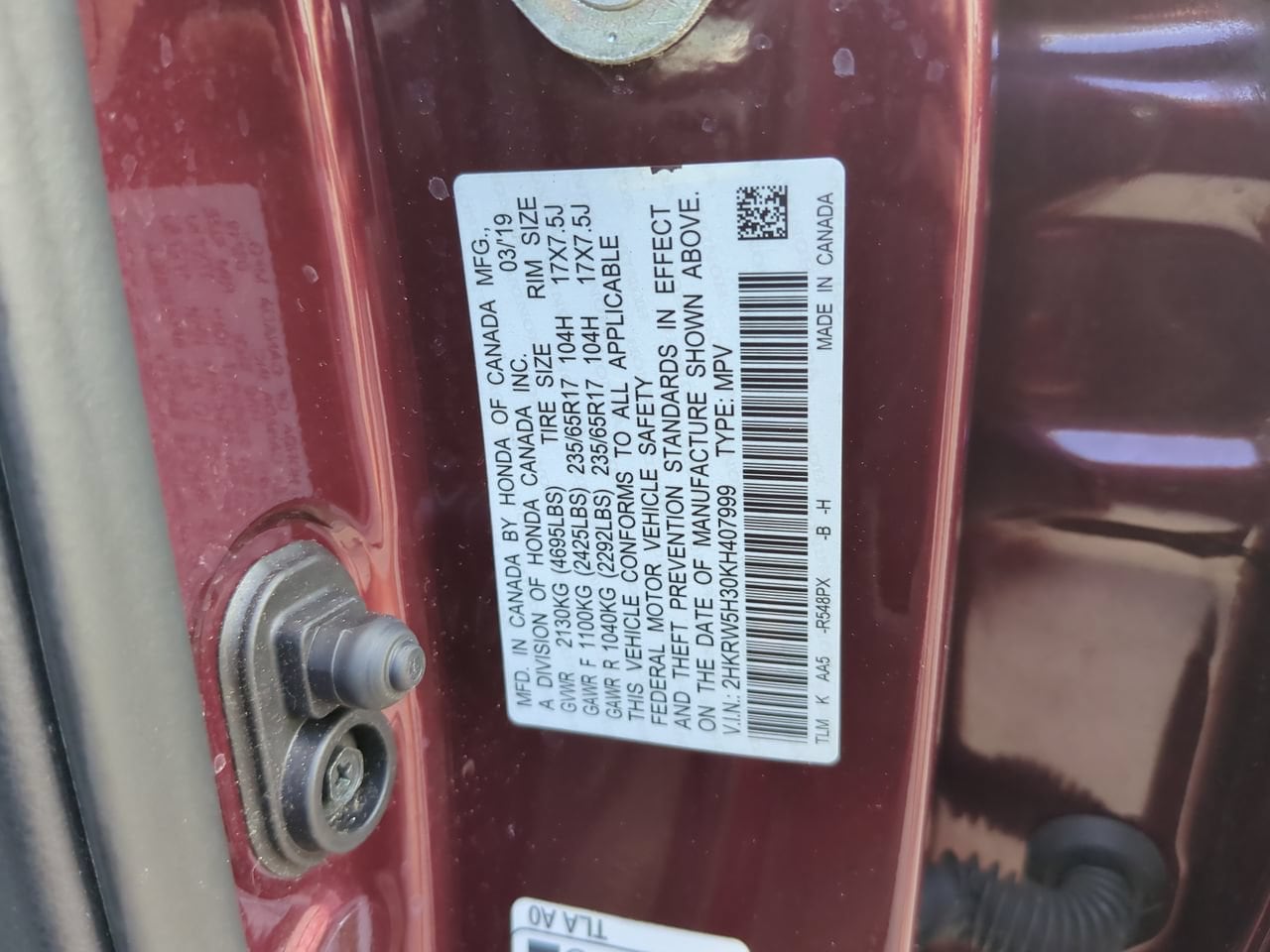 2019 Honda CR-V LX - Photo 23
