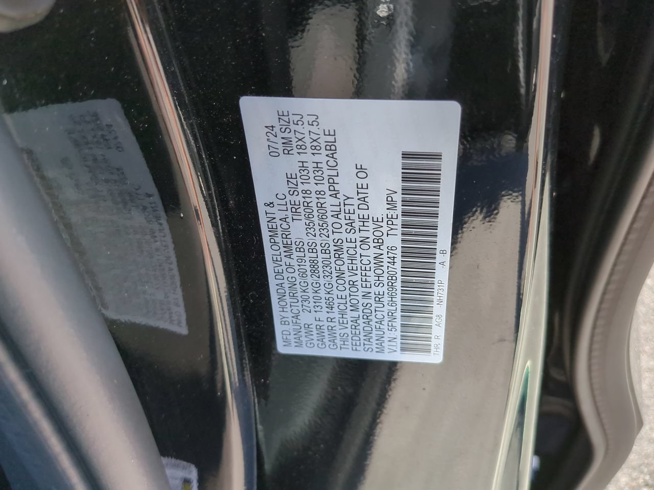 2024 Honda Odyssey EX-L - Photo 25
