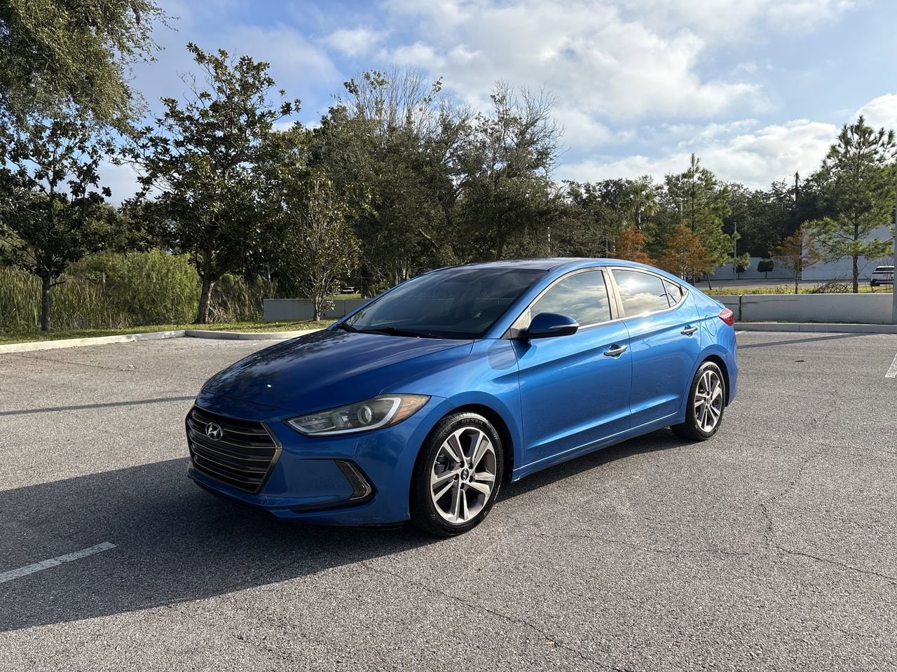Used 2017 Hyundai Elantra Limited with VIN 5NPD84LF4HH007890 for sale in Palm Harbor, FL