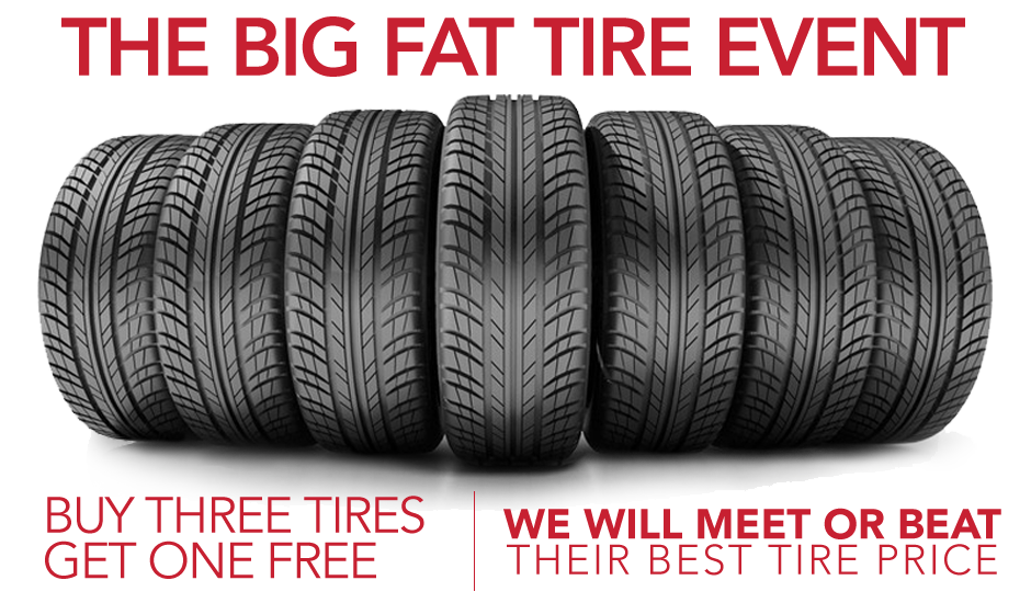 Buy 3 tires get one free outlet