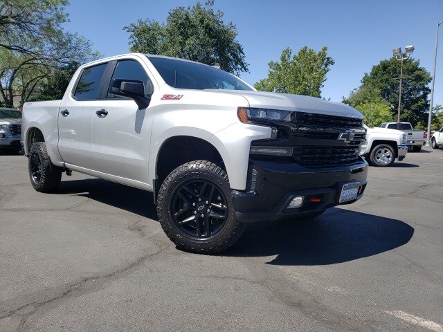 Featured pre-owned vehicles 2019 Chevrolet Silverado 1500 LT Trail Boss Truck Crew Cab for sale near you in Chico, CA