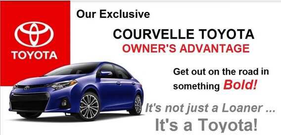 toyota loaner cars courvelle toyota