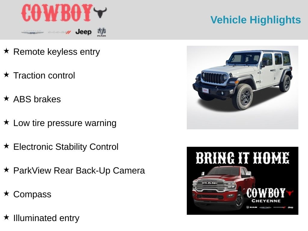 New 2026 Jeep Wrangler Sport Sport Utility