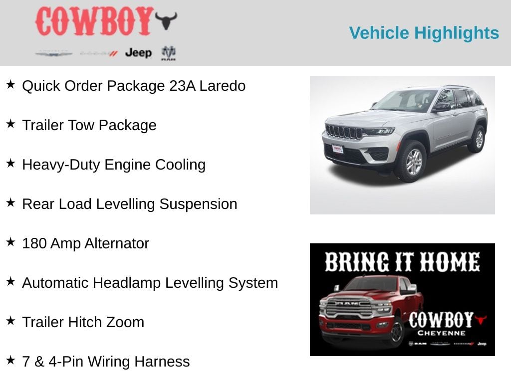 New 2025 Jeep Grand Cherokee Laredo Sport Utility