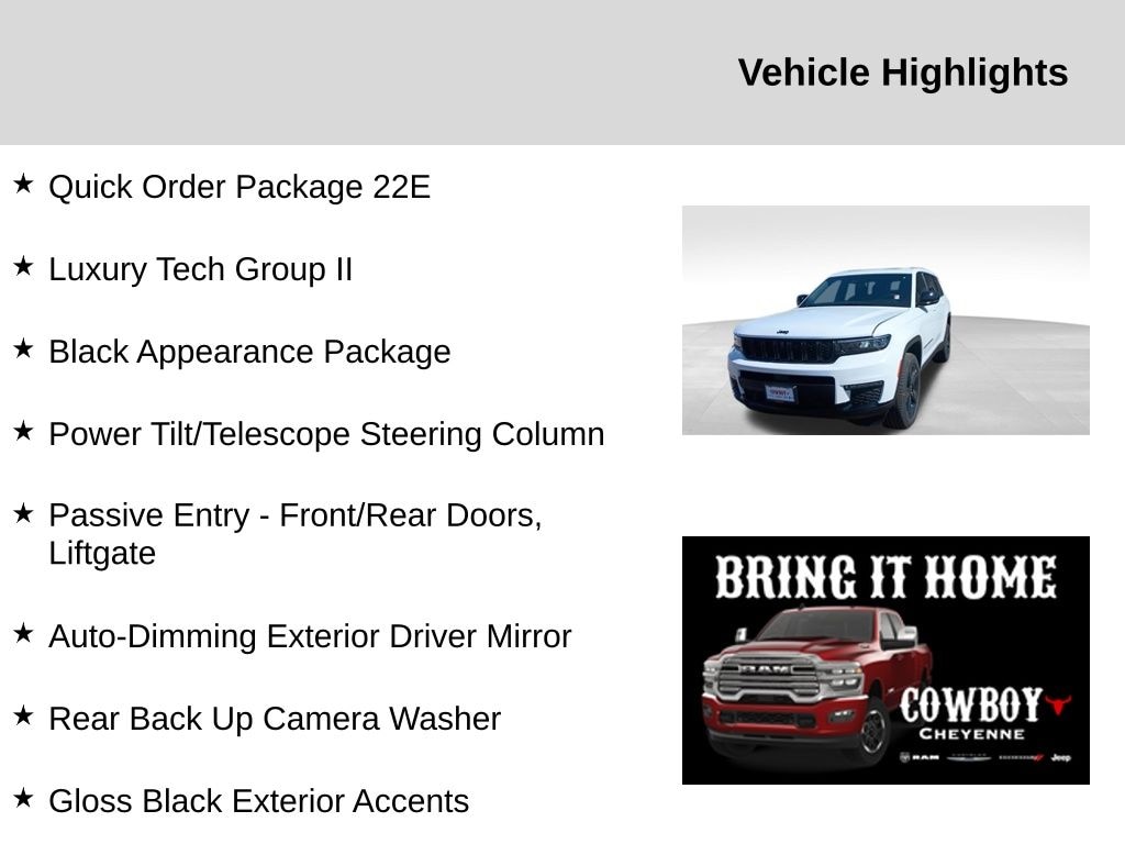 New 2025 Jeep Grand Cherokee L Limited Sport Utility