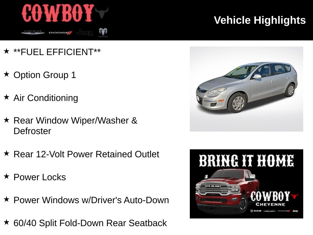Used 2012 Hyundai Elantra Touring GLS with VIN KMHDB8AE0CU154222 for sale in Cheyenne, WY