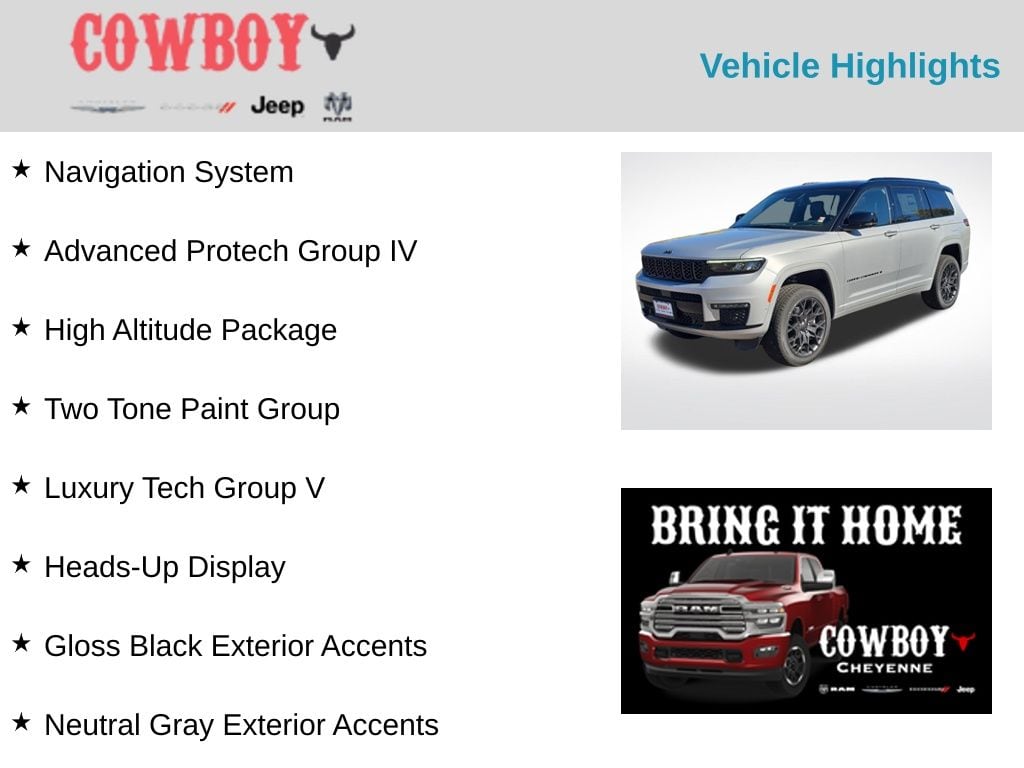 New 2025 Jeep Grand Cherokee L Summit Sport Utility