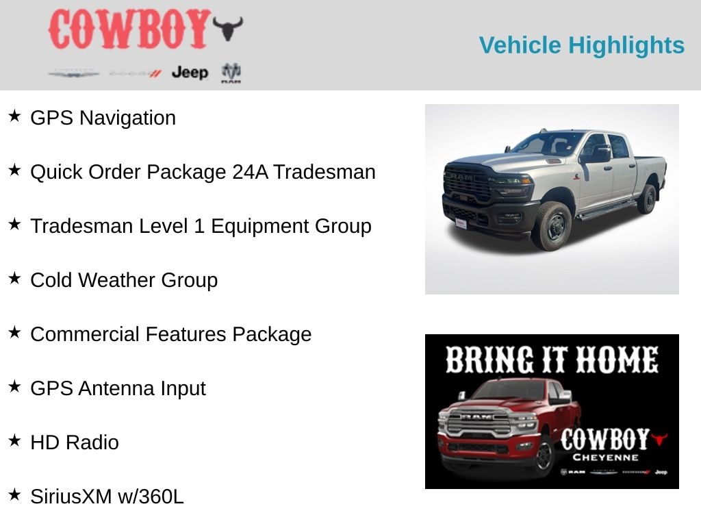 New 2026 Ram 2500 Tradesman Pickup