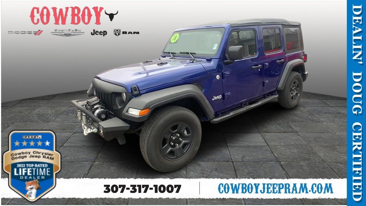 Used 2018 Jeep Wrangler Unlimited Sport 4x4 For Sale | Cheyenne WY